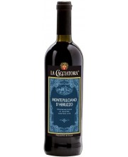 Вино красное сухое тихое Lacacciatora MONTEPULCIANO D'ABRUZZO D.O.C. 0,75л